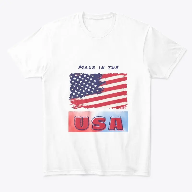 USA Tshirt simple print 