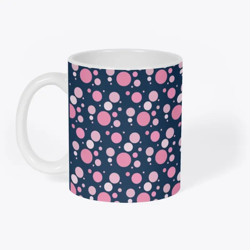 Polka Design stylish slides, mug, bag 